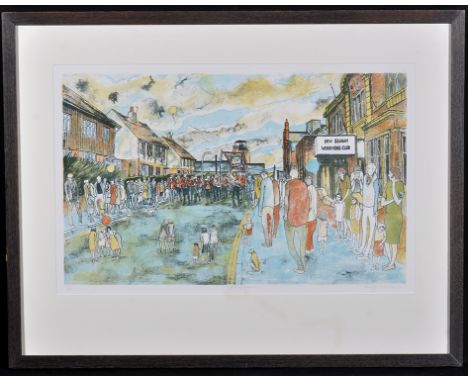 Tom McGuinness"Gala Day, Seaham",signed inscribed '92, No. 49/200,colour lithograph,43.5 x 69cms; 17 x 27in.DROIT DE SUITEArt