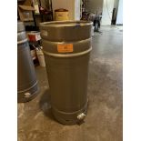 Stainless Steel Tank, approx 100 Liters, Overall Dims approx 16" Diam X 37" Overall | Rig Fee $35
