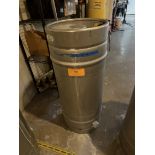 Stainless Steel Tank, approx 100 Liters, Overall Dims approx 16" Diam X 37" Overall | Rig Fee $35
