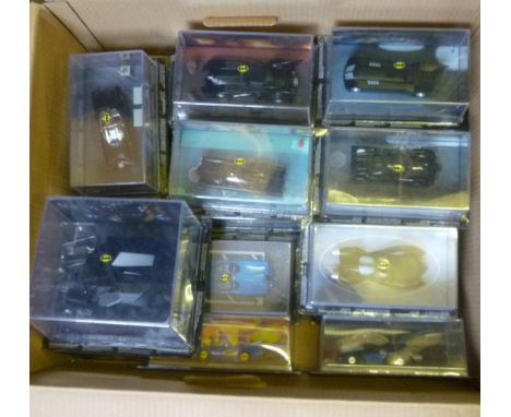 Seventeen Batman Automobile models, boxed, E, published by Eaglemoss Collections, with corresponding magazines in file (Est. 