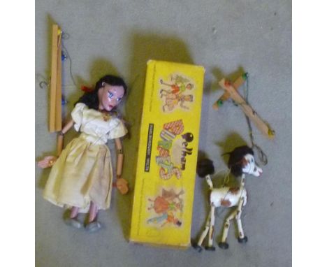 A Pelham puppet "Foal", in yellow box, and a Pelham puppet "Cinderella" (no box) (2) (Est. plus 18% premium inc. VAT)