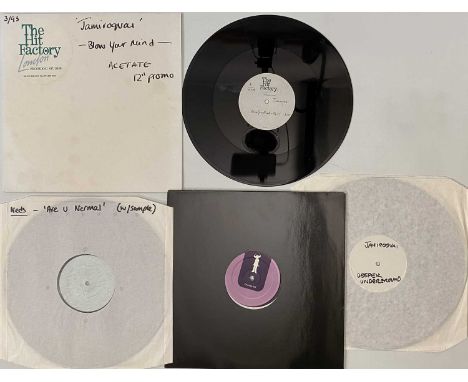 JAMIROQUAI/ NED'S ATOMIC DUSTBIN - 12"/ LP ACETATE/ TEST PRESSINGS PACK. A fantastic pack of 4 12"/ LP acetates/ test pressin