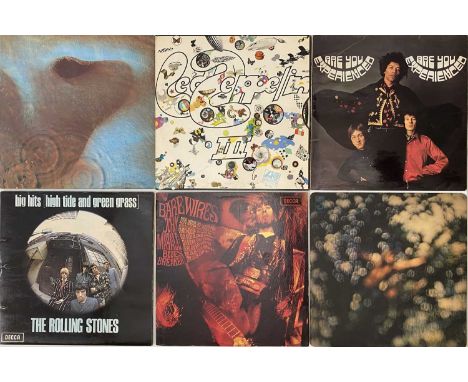 60s - LP PACK. A pack of 7 x LPs. Artists/ Titles are Jimi Hendrix - Are You Experienced (612001, Ex/ VG+), Led Zeppelin - II