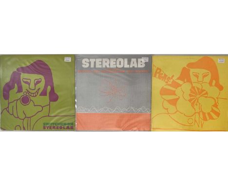 STEREOLAB - LP PACK. A super selection of 3 LPs by British alt group Stereolab. Titles include Peng! (PURE LP11, 1992 UK pres