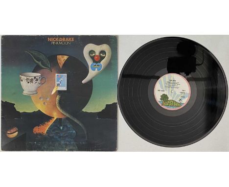 NICK DRAKE - PINK MOON LP (ORIGINAL UK COPY - ISLAND ILPS 9184). An original UK copy of the third, and sadly final long playe