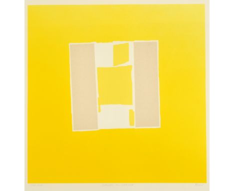 SANDRA BLOW
Canvas on Chrome 
Screen print and collage 
Stage proof
Signed and inscribed 
Paper size 94 x 91cm
(See illustrat