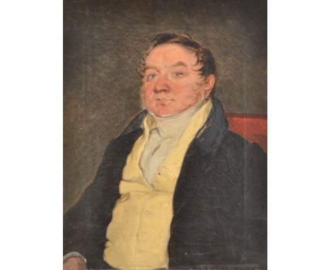 English school
Portrait of a seated gentleman 
19th century oil on canvas
37 x 29.5cm 
