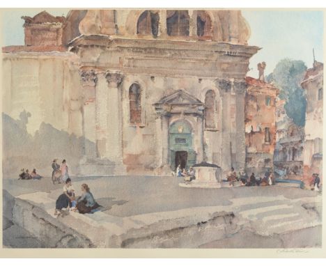 SIR WILLIAM RUSSELL FLINT 
Frost & Reed print published 1968
Signed in pencil 
Image size 45 x 61cm