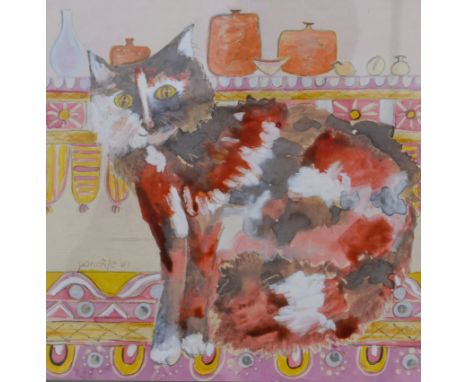PONKEL
Angelina
Mixed media
Signed
Inscribed to the back
25.5 x 25cm
Together with a print by the same