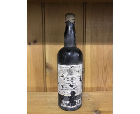 Sandeman's vintage port 1945, one bottle, damaged label (level base of neck)  