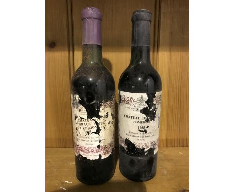 Claret bottled by Harvey's of Bristol, 1955 vintage, Chateau de Sales, Pomerol, 8 half bottles, and Chateau La Grace Dieu, St