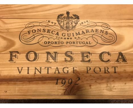 Fonseca Guimaraens vintage port 1992, 12 bottles in owc  