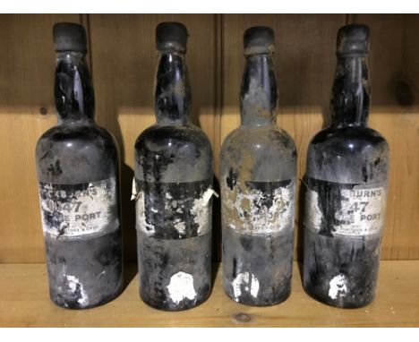 Cockburn's vintage port 1947, 4 bottles (damaged labels, levels in neck) (4)  