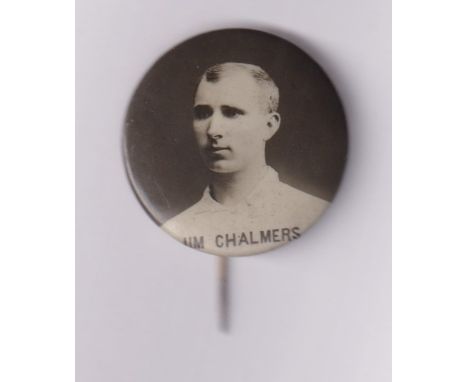 Tobacco issue, Football, Jones Bros. Celluloid Button, Spurs Footballer, type, Jim Chalmers, scarce (gd) (1)