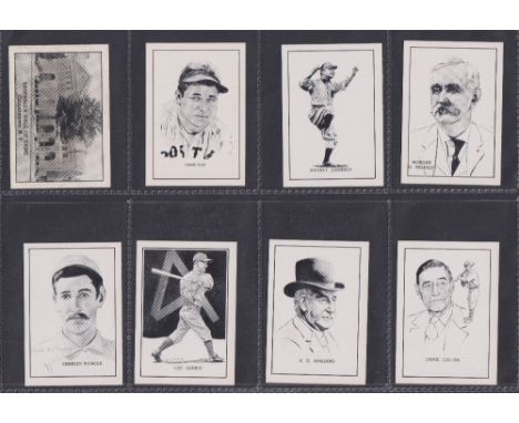 Trade cards, USA, Baseball, B.E. Callahan, Who's Who in the Major Leagues, set of 61 cards plus original box of issue include