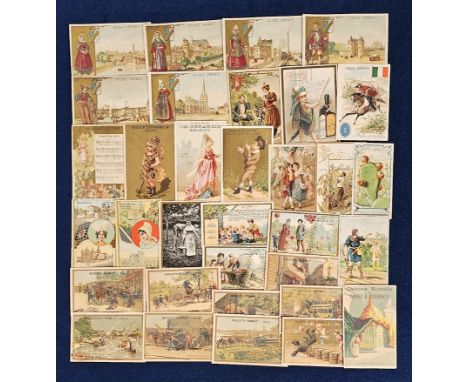Advertising, Early French Trade Cards, approx. 110 mainly pre 1920 cards to include Chocolat D'Aiguebelle, Moka des Moines, C