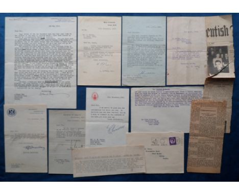 Autographs, a rather terse typed letter dated 3 May 1932 written and signed by George Bernard Shaw on his own addressed writi