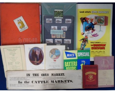 Collectables, a large collection of assorted items to include a 19thC vellum fishing fly wallet with flies (some annotated), 