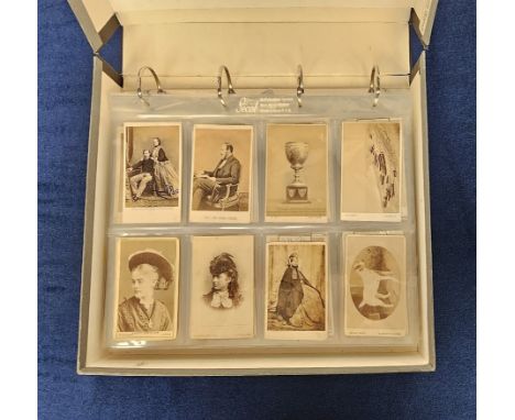 Cartes de Visite, 240+, mostly portrait cards of members of the aristocracy, children, ladies and gentlemen, a broad selectio