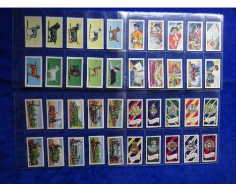 Cigarette cards, Amalgamated Tobacco Corporation (Mills), 30 sets including Aircraft of the World, Army Badges, British Locom