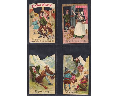 Trade cards, W Dunmore & Son, 2 sets of 6 cards, Rip Van Winkle (Trade Index reference DUN-130), Constantinople. Both series 