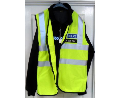 TV Props, Midsomer Murders, Sgt. Gavin Troy (played by Daniel Casey), Police jacket & Hi-Viz jacket both with embroidered nam