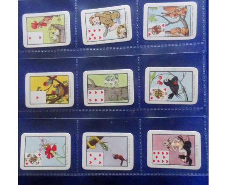 Trade cards, Liebig Italdado, Miniature Playing Cards (set 52 cards plus joker), plus advert promo £1000 item plus paper inst