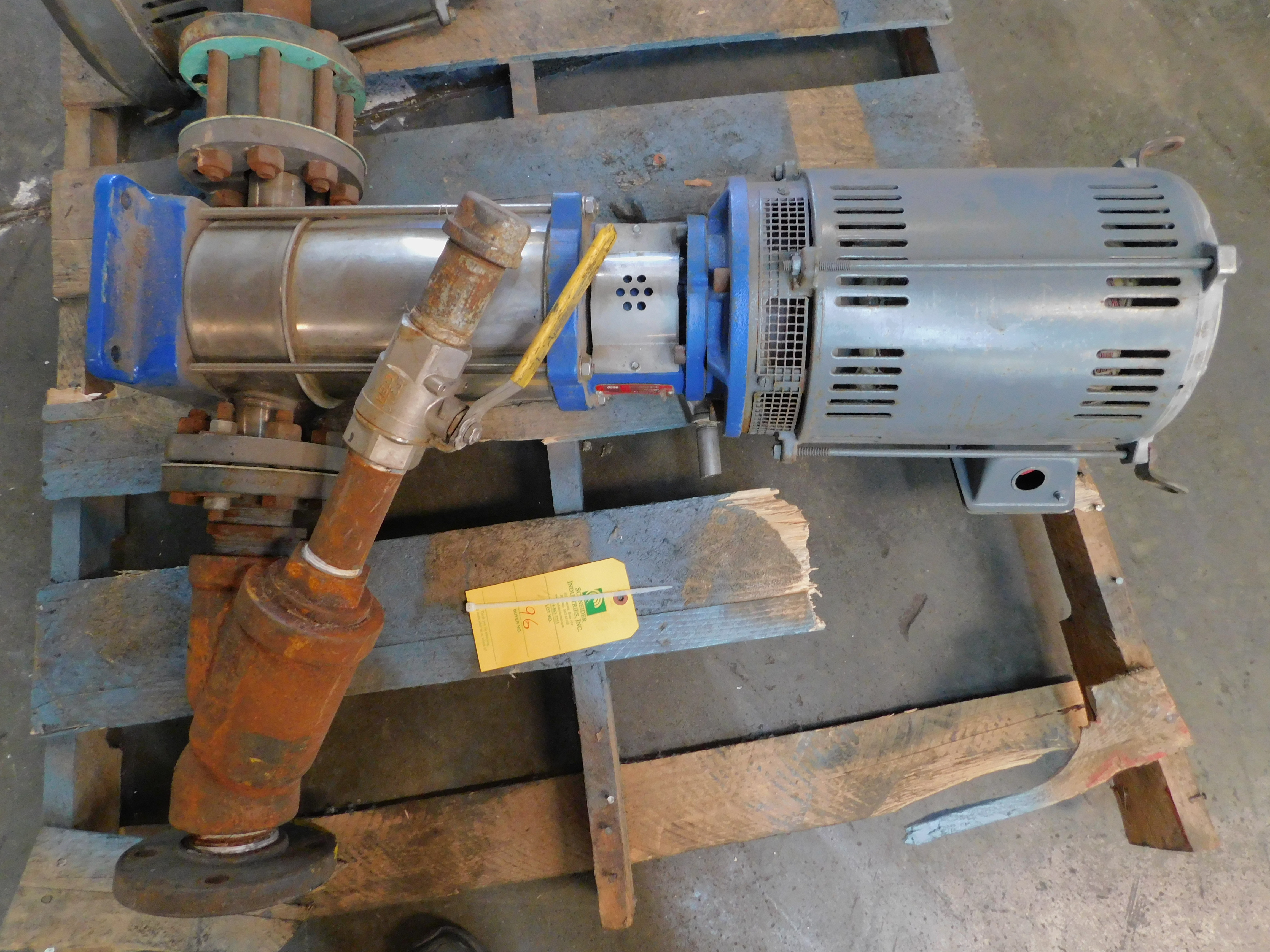 (2) Ap Aurora Pumps with Motors, Type 3946, 3600 RPM, Size 2x2