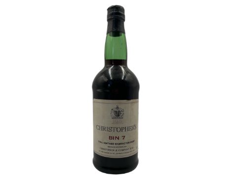 Christopher's Bin 7 Full vintage Character Port 70cl