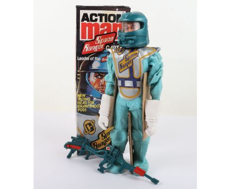 Space Ranger Vintage Action Man by Palitoy, Cat No 34036, complete, rubber suit not perished, in original 2nd issue box, some