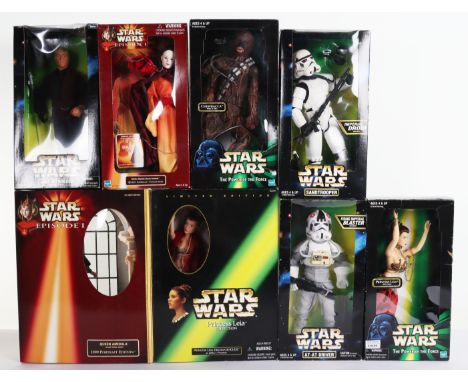 Kenner Hasbro Star Wars Collector Series Figures, Kenner Sandtrooper, Luke Skywalker in Jedi gear, AT AT Driver unopened, Has