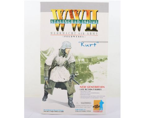 WW2 Stallingrad 1942/43 Wehrmacht 6th Army Feldwebel Kurt Dragon Models Action Figure, Product code 70049. Scale 1/6th.  Mint