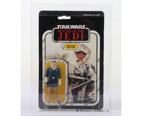 Vintage Star Wars UKG Graded  80 Han Solo (Hoth Outfit) 1983 Return of the Jedi with fully factory sealed in perfect conditio