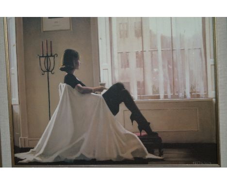 Framed Jack Vettriano print 'In Thought Of You'