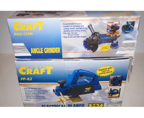 A craft electrical planer and angle grinder