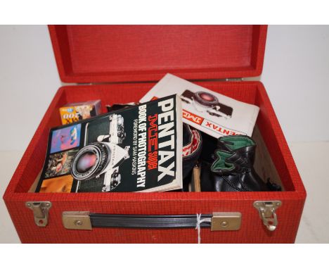 Pentax ME Super camera with case and accessories