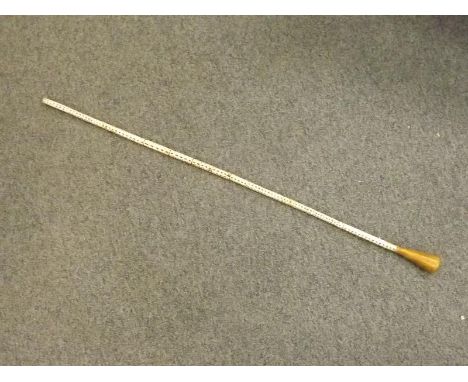 A gentleman's walking stick decorated with worked vertebrae, 89cm (h) - Est £40 - £60