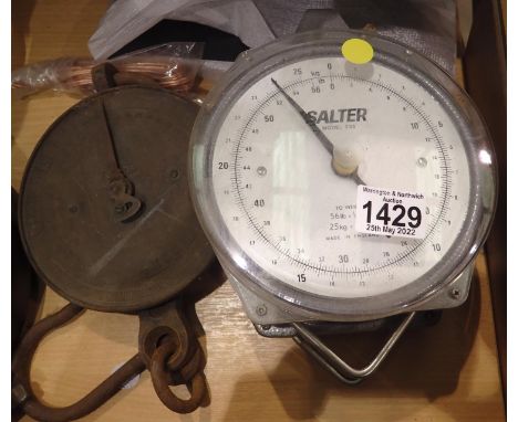 Three sets of Salter scales. Not available for in-house P&amp;P, contact Paul O'Hea at Mailboxes on 01925 659133 