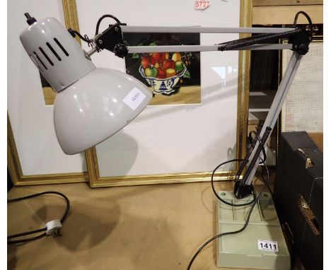 Anglepoise style desk lamp. Not available for in-house P&amp;P, contact Paul O'Hea at Mailboxes on 01925 659133 All electrica