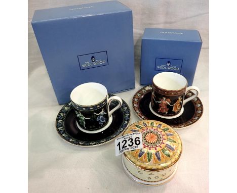 Three pieces of Wedgwood items, two boxed. P&amp;P Group 2 (£18+VAT for the first lot and £3+VAT for subsequent lots) 