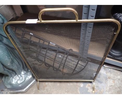 Large wrought iron wall planter and a fireguard. Not available for in-house P&amp;P, contact Paul O'Hea at Mailboxes on 01925