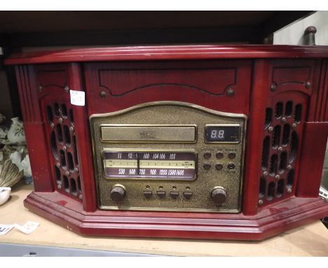 Retro music M8 record player/CD/radio. Not available for in-house P&amp;P, contact Paul O'Hea at Mailboxes on 01925 