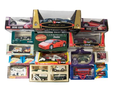 Die-Cast: To include; Corgi, Matchbox, Burago and the remote control Mini's (untested).