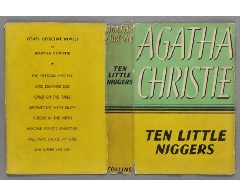 Christie (Agatha). Ten Little Niggers, 4th impression, Collins Crime Club, November 1942,  contemporary ownership signature t