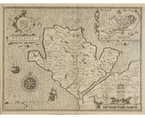 Anglesey. Speed (John), Anglesey Antiently called Mona, Described, published Roger Rea, [1662], uncoloured engraved map, inse