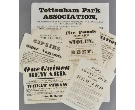 *Wiltshire. Broadsides relating to the Tottenham Park Association, for the Protection of Persons and Property, and for the Pr