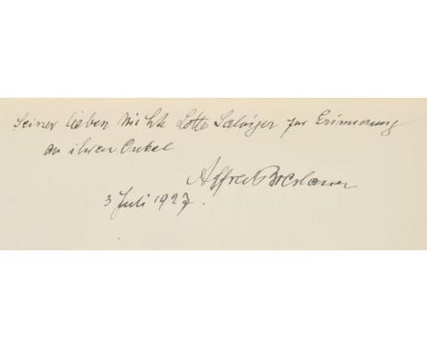 Breslauer (Alfred). Ausgefuhrte Bauten 1897-1927, mit einer einleitung von Wilhelm von Bodes unter mitarbeit von Hermann Schm