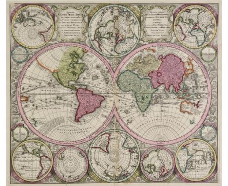 *World. Seutter (George Matthaus), Diversi Globi Terr-Aquei, Statione Variante et Visu Intercendente, per Coluros Tropicorum,