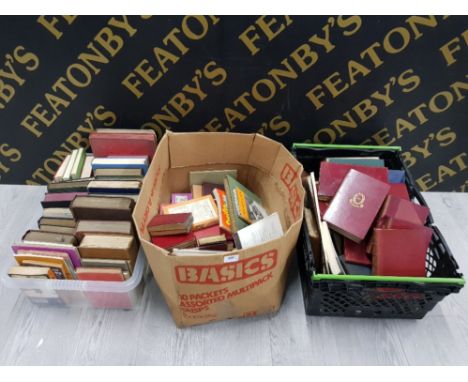 3 BOXES OF MIXED BOOKS INCLUDING VARIOUS VINTAGE AND ANTIQUE BOOKS