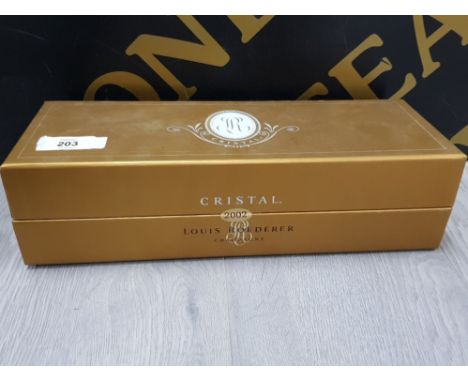 BOTTLE OF LOUIS ROEDERER CRISTAL CHAMPAGNE, VINTAGE 2002, 750ML, WITH ORIGINAL BOX